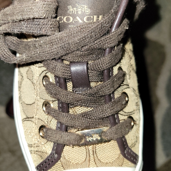 Coach Empire Lace-Up Sneakers Shoes Womens Size 8 - Picture 2 of 9